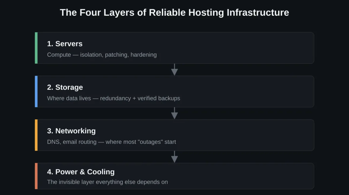 Data Center Infrastructure: What It Actually Means When You’re Managing 500+ Live Websites